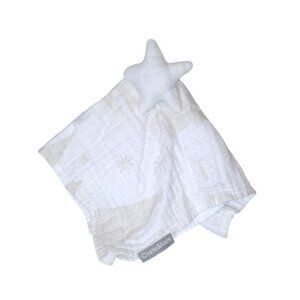 Crate & Barrel Kids Christmas Star Tree Lovey Security Blanket 15" X 15"